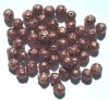 50 8mm Acrylic Metalized Matte Bronze Rosebuds